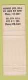 Matchbook Cover - Ken's Pizza Parlor Midwest City Del City OK