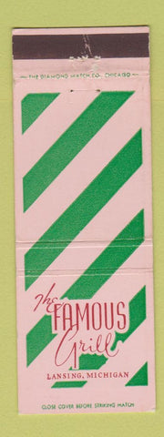 Matchbook Cover - Famous Grill Lansing MI