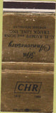 Matchbook Cover - CHR 1966 Trucking Adrian MI 30 Strike
