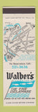 Matchbook Cover - Walber's Restaurant Essington PA