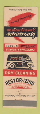 Matchbook Cover - Yorgey's Cleaners Dyers Reading PA