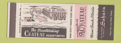 Matchbook Cover - Chateau Resort Motel Miami Beach FL