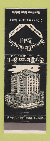Matchbook Cover - George Washington Hotel Washington PA