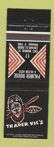 Matchbook Cover - Trader Vic's Tiki Palmer House Hotel Chicago IL
