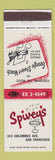 Matchbook Cover - Spivey's San Francisco CA George Stuart Veach Organ Player