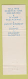 Matchbook Cover - Kings Inn Allan Bergendahl's Hotel Casino Reno NV