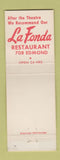 Matchbook Cover - Oakford Cafeteria St Joseph MO