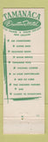 Matchbook Cover - Tamanaca Motel New Orleans LA