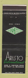 Matchbook Cover - Aristo International Detroit MI