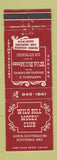 Matchbook Cover - Wild Bill Moses' Club Scottsdale AZ