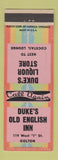 Matchbook Cover - Duke's Old English Inn Colton CA?