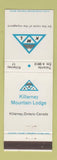 Matchbook Cover - Killarney Mountain Lodge ON