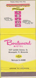 Matchbook Cover - Motel Boulevard Minneapolis MN 30 Strike