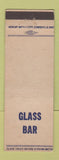 Matchbook Cover - Glass Bar Niagara Falls NY
