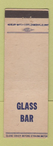 Matchbook Cover - Glass Bar Niagara Falls NY