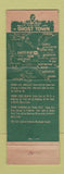 Matchbook Cover - Knott's Berry Farm Ghost Town Buena Park CA