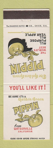 Matchbook Cover - Pippin Apples Watsonville CA