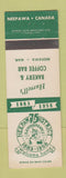 Matchbook Cover - Hurrell's Bakery Coffee Bar Neepawa MB 1958