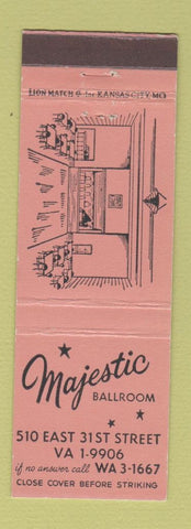 Matchbook Cover - Majestic Ballroom NO TOWN
