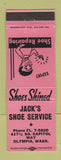Matchbook Cover - Jack's Shoe Store Olympia WA