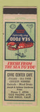 Matchbook Cover - Civic Center Cafe San Diego CA