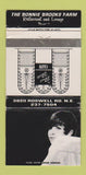 Matchbook Cover - Bonnie Brooks Farm Atlanta GA girlie WEAR 30 Strike