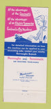 Matchbook Cover - Burroughs Typewriter Sensimatic 30 Strike