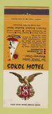 Matchbook Cover - Sokol Motel Tampa St Petersburg Clearwater FL 30 Strike