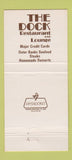Matchbook Cover - The Dock Restaurant Nags Head NC girlie 30 Strike