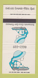 Matchbook Cover - Le Veccheres Restaurant Grande Allee QC girlie 30 Strike