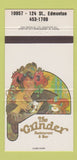 Matchbook Cover - The Grinder Restaurant Edmonton AB girlie 30 Strike