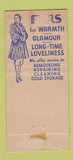 Matchbook Cover - Ricco's Furs Rome NY girlie 30 Stick