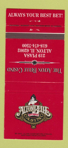 Matchbook Cover - Alton Belle Riverboat Casino Alton IL girlie 30 Strike