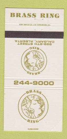 Matchbook Cover - Brass Ring Calgary AB girlie 30 Strike