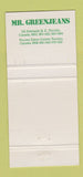 Matchbook Cover - Mr Greenjeans Toronto ON girlie 30 Strike