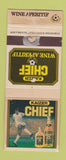 Matchbook Cover - Kaizer Chief Wine Apertif Liquor Soccer Foreign WEAR
