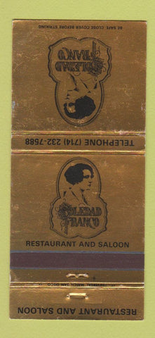 Matchbook Cover - Soledad Franco Restaurant San Diego CA girlie WEAR 30 Strike