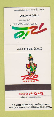 Matchbook Cover - Rio Hotel Casino Las Vegas NV girlie 30 Strike
