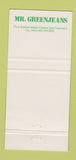 Matchbook Cover - Mr Greenjeans San Francisco CA 30 Strike