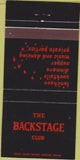 Matchbook Cover - The Backstage Club Phoenix AZ 30 Strike