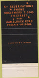 Matchbook Cover - The Backstage Club Phoenix AZ 30 Strike
