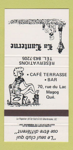Matchbook Cover - La Lanterne Magog QC girlie 30 Strike