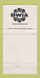 Matchbook Cover - BWIA Airlines Jamaica DD Bean girlie 30 Strike