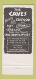 Matchbook Cover - Caves Fort Lauderdale FL caveman girlie 30 Strike