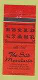 Matchbook Cover - The Silk Mandarin Vernon Hills IL Chinese 30 Strike