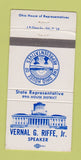 Matchbook Cover - Vernal G Riffe Speaker Ohio House of Reps WEAR 30 Strike