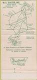 Matchbook Cover - Slater Trucking Inc Granite City IL 30 Strike