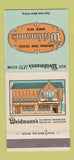 Matchbook Cover - Weidmann's Restaurant Meridian MS 30 Strike