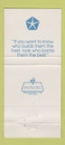 Matchbook Cover - Chrysler Plymouth Charlotte NC South Boulevard 30 Strike