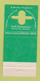 Matchbook Cover - Waldo Astoria Dinner Playhouse Kansas City MO 30 Strike